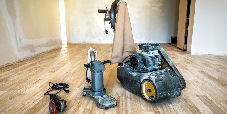 Ponceuse à parquet planétaire 4 disques avec aspirateur - Kiloutou