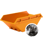 Benne déchet amiante