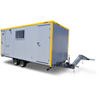 Abri roulant de chantier aménagé avec WC - 11 m² - 6/8 personnes