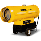 Chauffage fioul à air pulsé à combustion indirecte avec cuve - 110 kW - 2 200 m³