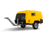 Compresseur d'air aéro-réfrigérant diesel sur remorque - 7 bar - 4 000 L/min