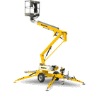 Nacelle araignée bi-énergie tout-terrain tractable - 12,20 m - 2 personnes