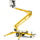 Nacelle araignée bi-énergie tout-terrain tractable - 17,10 m - 2 personnes