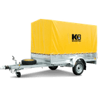 Remorque bâchée - PTAC 750 kg - CU 482 kg