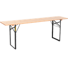 Table de kermesse rectangulaire - 220 x 70 cm - 10 personnes