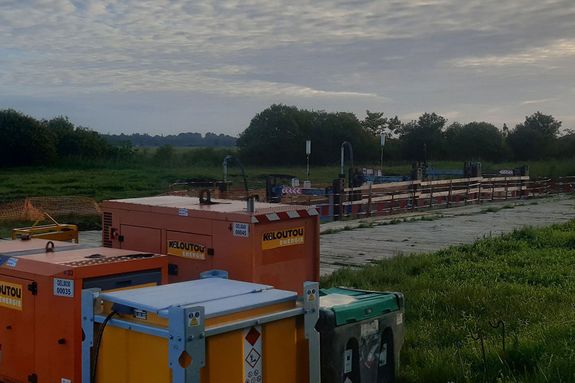 Rabattement d’une nappe phréatique affleurante