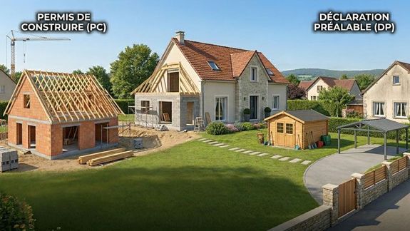 Quelle est la différence entre un permis de construire et une déclaration préalable ?