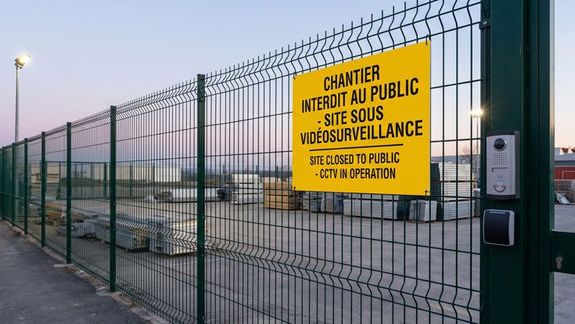 Comment éviter les intrusions et les vols sur un chantier