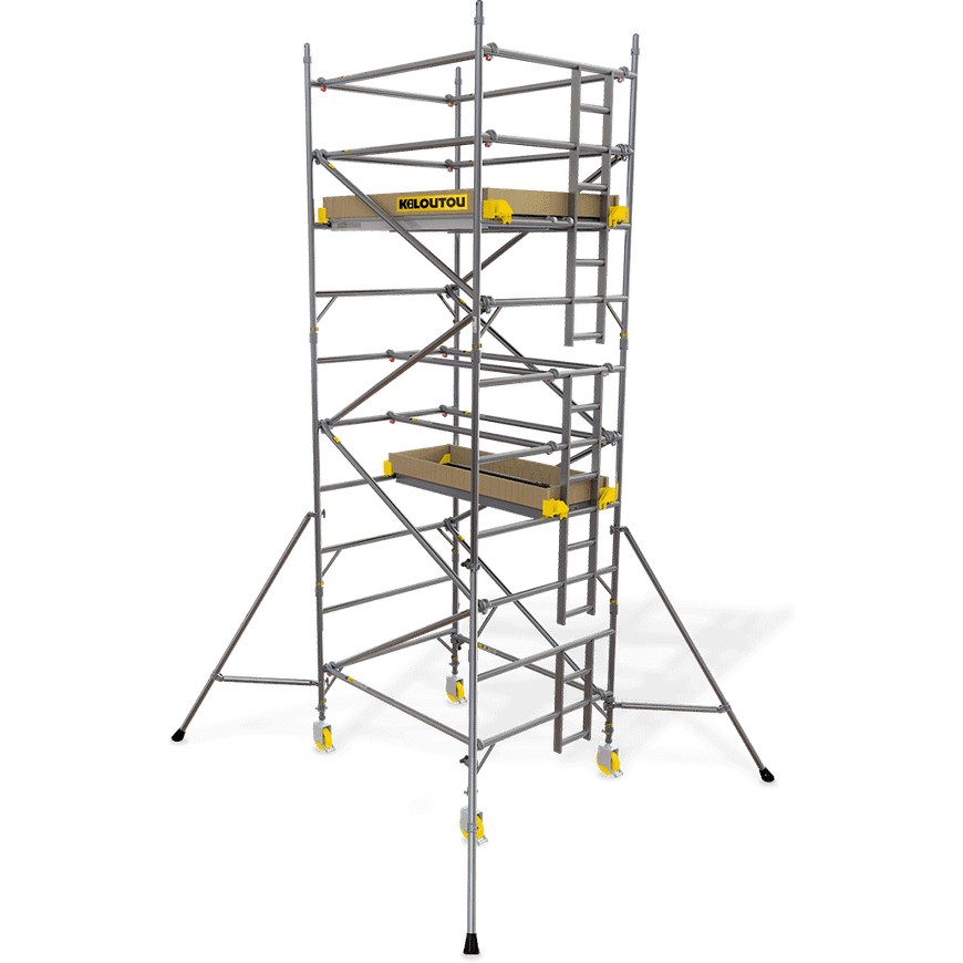 Échafaudage roulant en aluminium