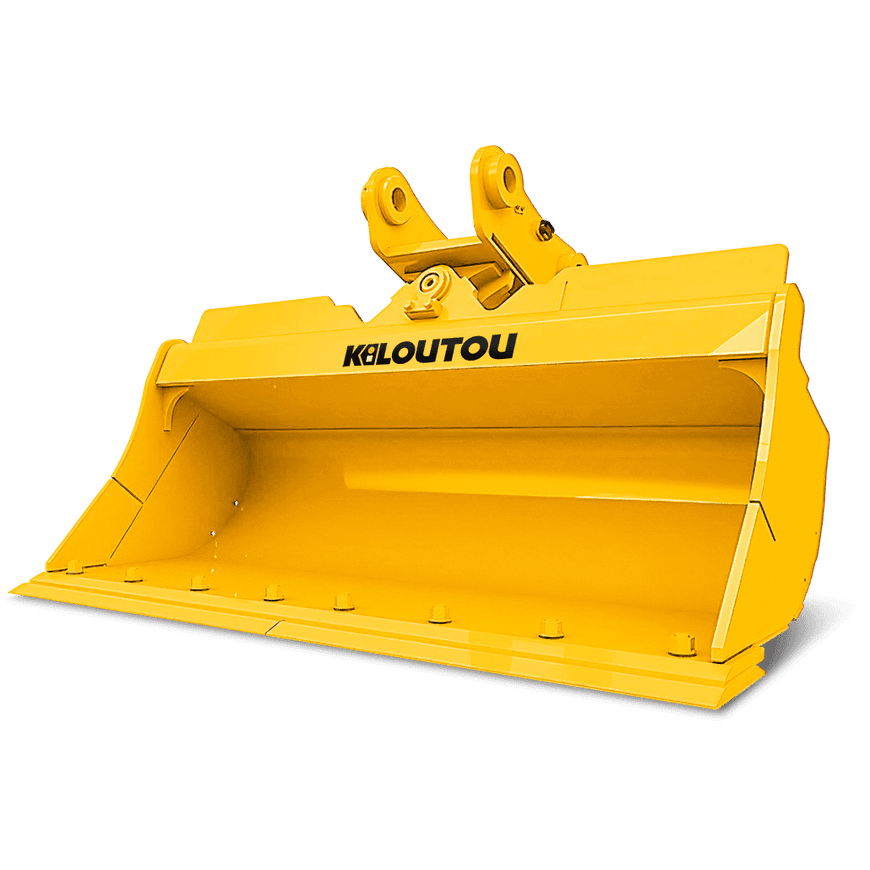 Godet de curage inclinable pour pelleteuse