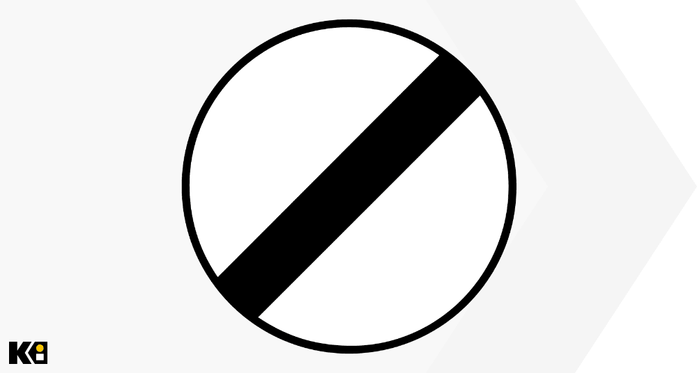 Panneau fin d’interdiction