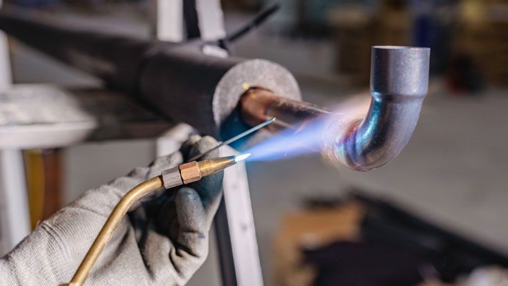 Chalumeau à gaz liquéfié entièrement en cuivre à