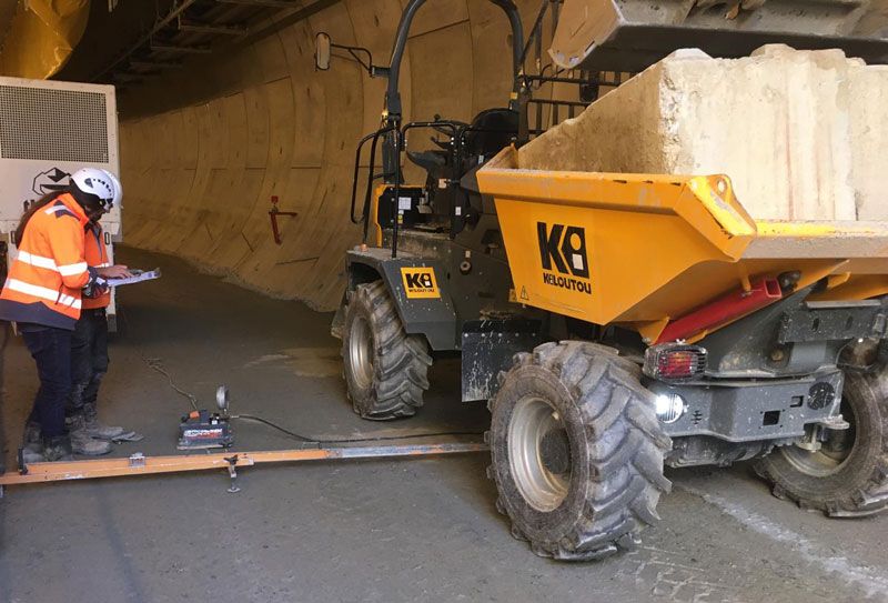 Dumper chantier Métro Raynal à Toulouse