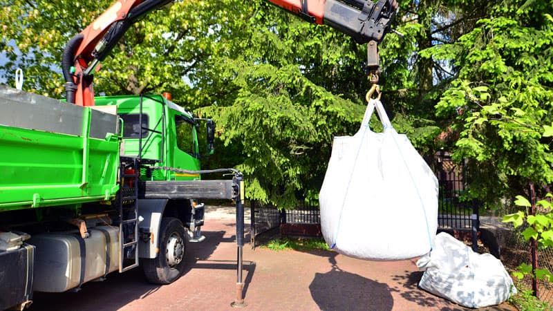 évacuation de déchets