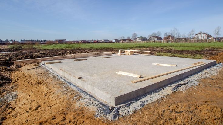 Fondations bungalows de chantier