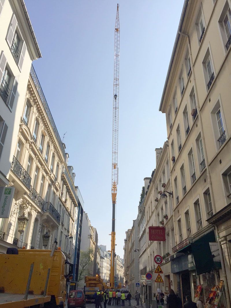 Grue centre de paris
