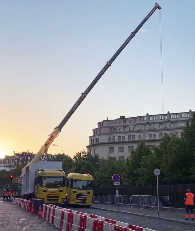 grutage module de chantier