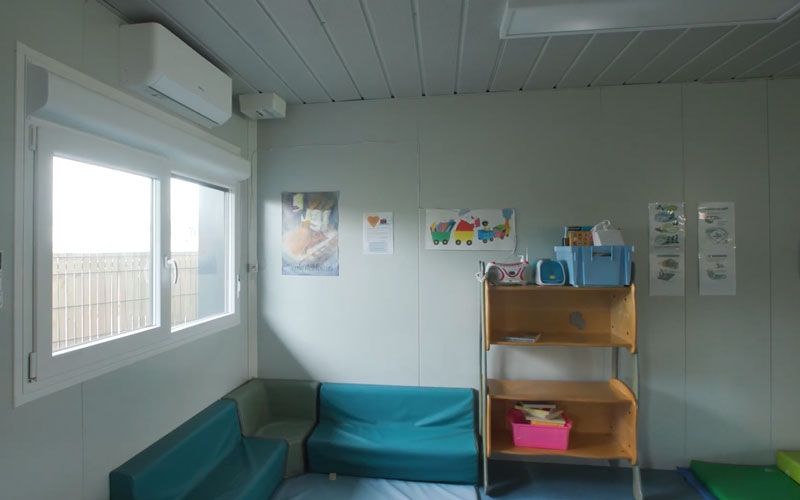 Intérieur crèche préfabriquée