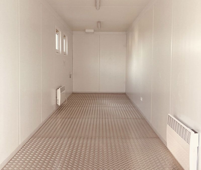 Intérieur bungalow salle stockage modulaire