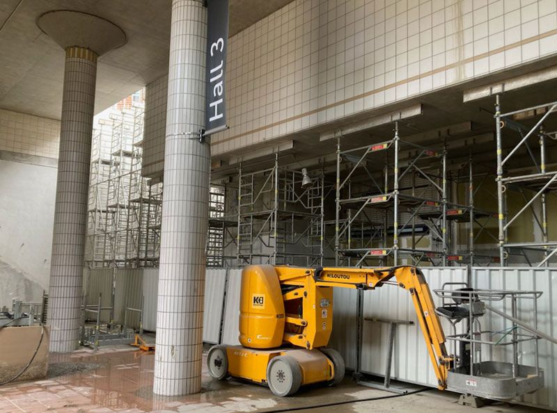 Jonction entre la nouvelle station de métro et l’ancienne