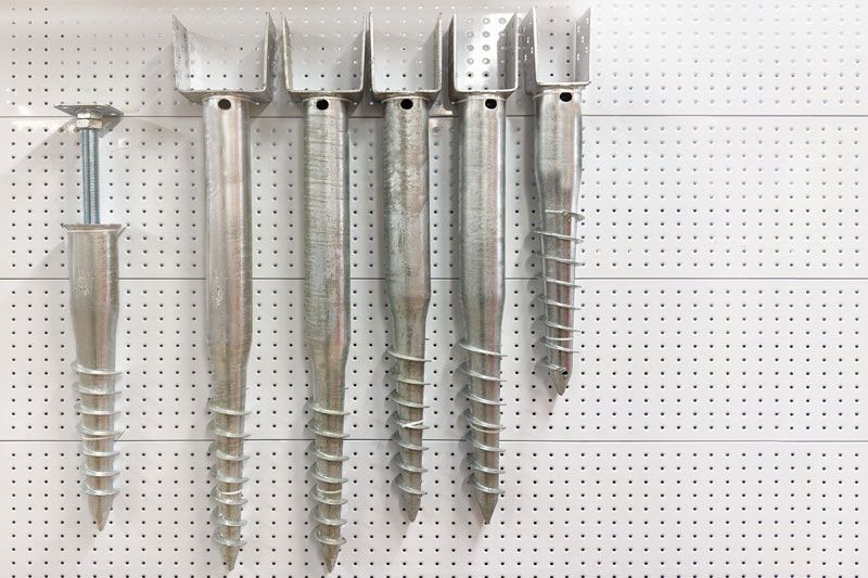 Pieux vissés en acier