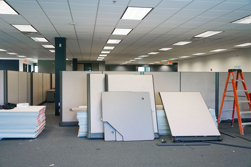 Rénovation de bureaux occupés