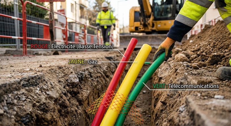 Code couleur des réseaux