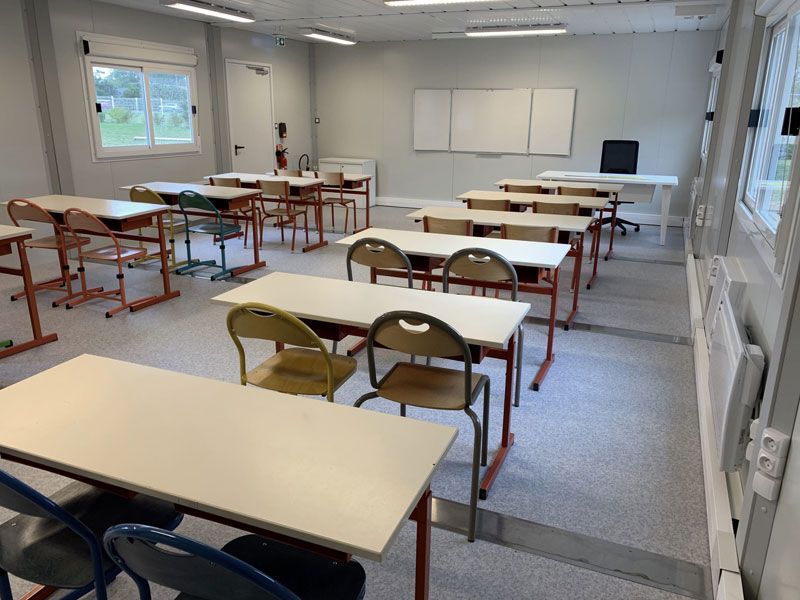 Salle de classe préfabriquée