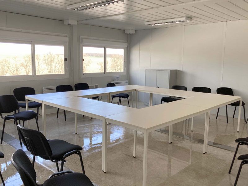 Salle de réunion bâtiment préfabriqué