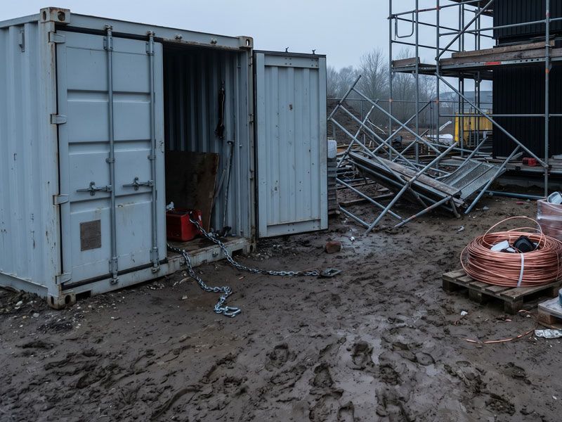 vol de matériel sur un chantier